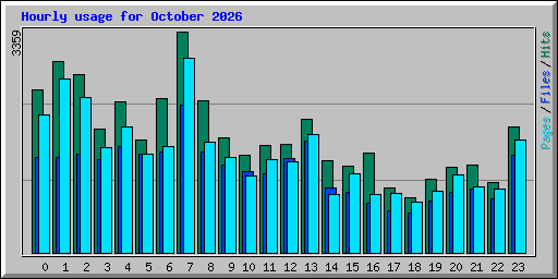 Hourly usage for October 2026
