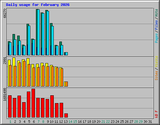 Daily usage for February 2026